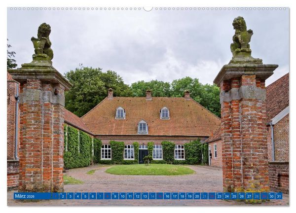 Produktbild: Die Krummh&ouml;rn Gemeinde in Ostfriesland (Wandkalender 2026 DIN A2 quer), CALVENDO Monatskalender