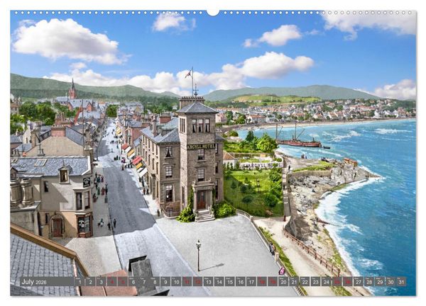 Produktbild: Scotland around 1900 - photos restored and colourised (Wall Calendar 2026 DIN A2 landscape), CALVENDO 12 Month Wall Calendar