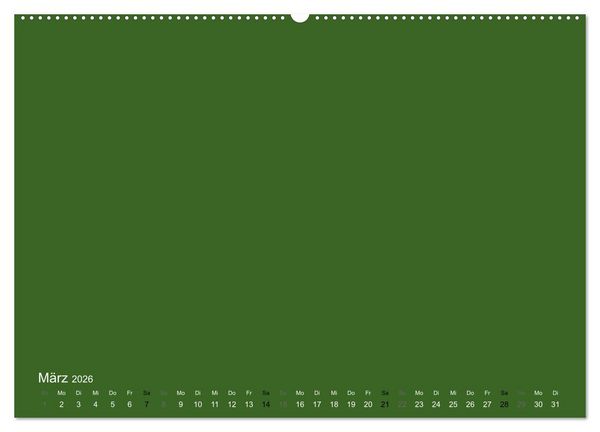 Produktbild: Bastelkalender - dunkel Gr&uuml;n (Wandkalender 2026 DIN A2 quer), CALVENDO Monatskalender