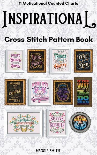 Produktbild: Inspirational and Motivational Cross Stitch Pattern Book