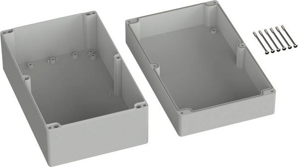 Produktbild: TRU COMPONENTS TC-9065692 Industrie-Geh&auml;use 250 x 160 x 119 ABS Lichtgrau (RAL 7035) 1St.
