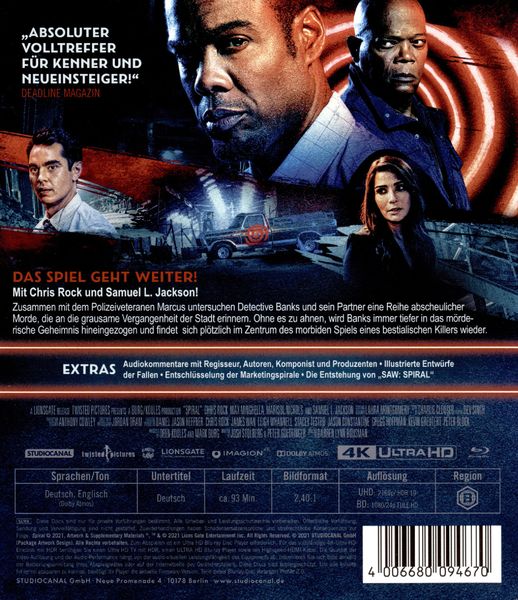 Produktbild: SAW: Spiral (+ Blu-ray 2D)