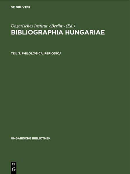 Produktbild: Philologica. Periodica