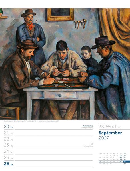 Produktbild: Kunstwelt Wochenplaner Kalender 2027 | Impressionismus und Klassische Moderne