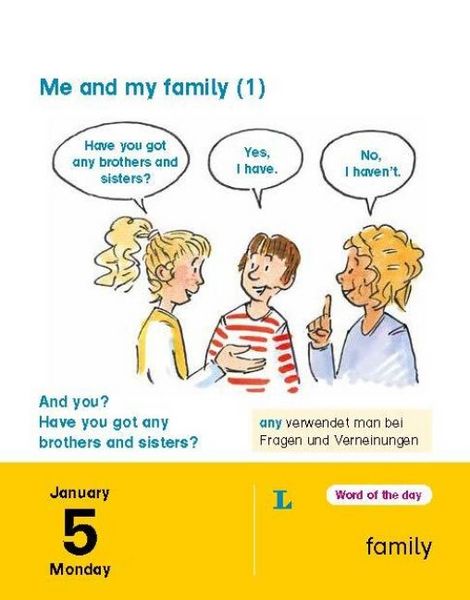 Produktbild: Langenscheidt Kinderkalender Englisch 2026
