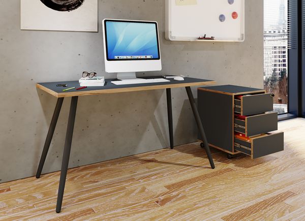 Produktbild: Schreibtisch B&uuml;rotisch Computertisch Salia 110x80