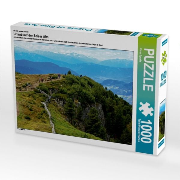CALVENDO Puzzle Ein Motiv aus dem Kalender Urlaub auf der Seiser Alm | 1000 Teile Lege-Größe 64x48cm Foto-Puzzle für glückliche Stunden