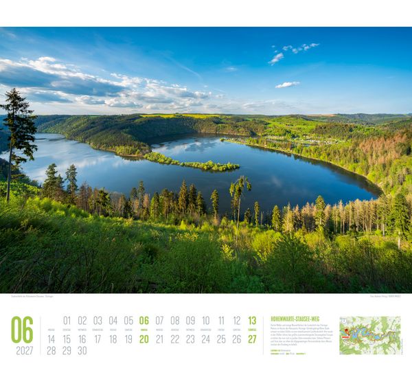 Produktbild: Deutschland Wanderland Kalender 2027 | Die sch&ouml;nsten Wanderwege