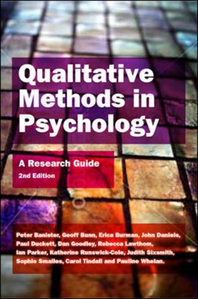 Produktbild: Qualitative Methods in Psychology