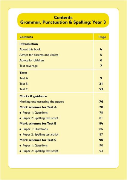 Produktbild: Grammar, Punctuation and Spelling Test - Year 3