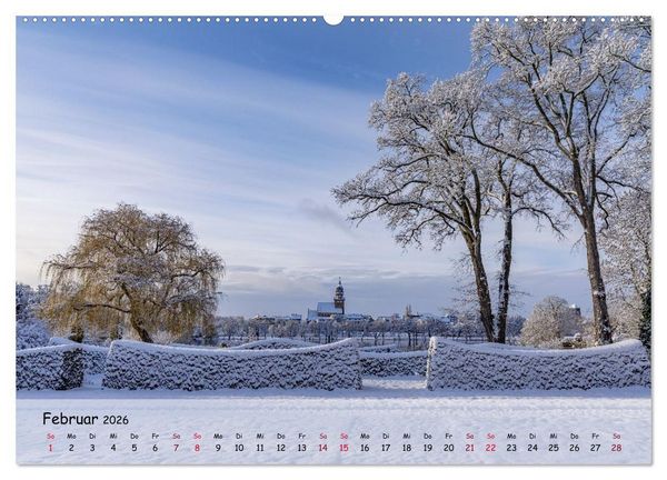 Produktbild: Zwischen See und Himmel - Waren (M&uuml;ritz) im Wandel der Jahreszeiten (Wandkalender 2026 DIN A2 quer), CALVENDO Monatskalender