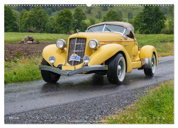 Produktbild: Classic Cars auf Passstrassen 2026 (Wandkalender 2026 DIN A2 quer), CALVENDO Monatskalender