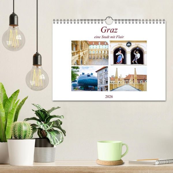 Produktbild: Graz - eine Stadt mit Flair (Wandkalender 2026 DIN A4 quer), CALVENDO Monatskalender