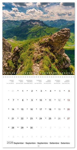 Produktbild: Light in the Bavarian Alps - Fantastic Landscapes (Wall Calendar 2026 12 &times; 12 Inch) CALVENDO 12 Month Wall Calendar