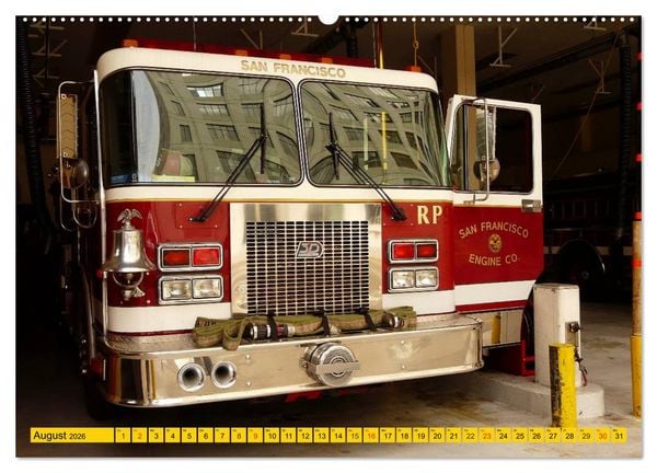Produktbild: Die Feuerwehr. U.S. Firefighter im Einsatz (Wandkalender 2026 DIN A2 quer), CALVENDO Monatskalender