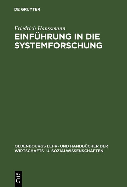 Einführung in die Systemforschung