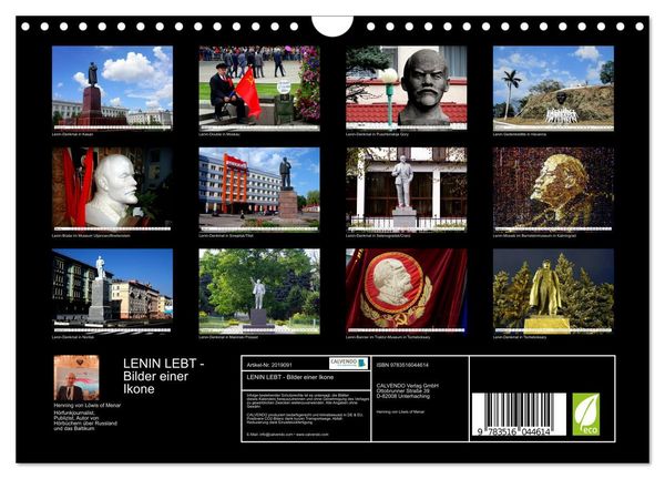 Produktbild: LENIN LEBT - Bilder einer Ikone (Wandkalender 2026 DIN A4 quer), CALVENDO Monatskalender