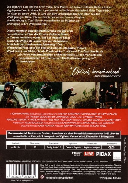 Produktbild: Vigil - Zeit der St&uuml;rme / Vielfach preisgekr&ouml;ntes Meisterwerk von Vincent Ward ("Hinter dem Horizont") (Pidax Film-Klassiker)