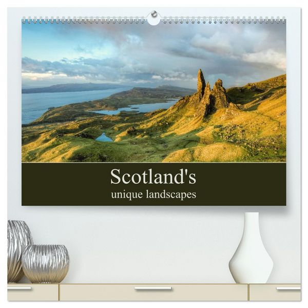 Produktbild: Scotland's unique landscapes (High Quality Premium Wall Calendar 2026 DIN A2 landscape),CALVENDO 12 Month Wall Calendar