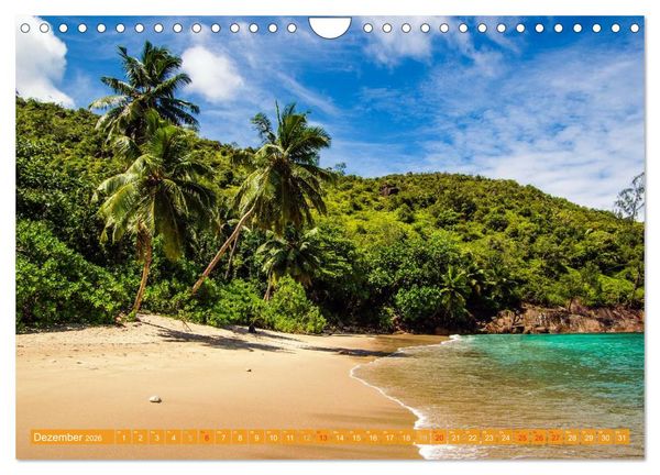 Produktbild: Seychellen - Die sch&ouml;nsten Str&auml;nde (Wandkalender 2026 DIN A4 quer), CALVENDO Monatskalender