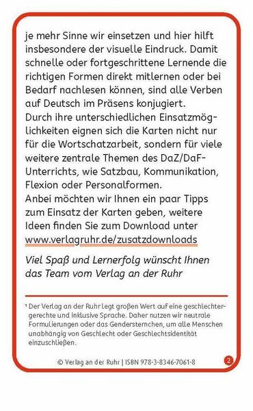 Produktbild: Verben: Set 2 - Deutsch, Englisch, Franz&ouml;sisch und Arabisch
