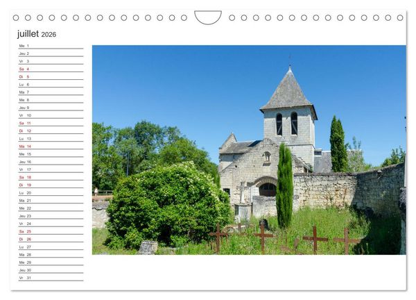 Produktbild: Les visages de l'Anjou (Calendrier mural 2026 DIN A4 vertical), CALVENDO calendrier mensuel