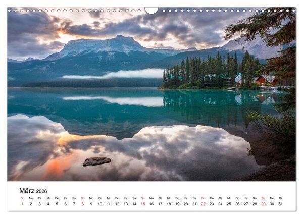 Produktbild: Fernweh Kanada - Naturerlebnis Rocky Mountains (Wandkalender 2026 DIN A3 quer), CALVENDO Monatskalender