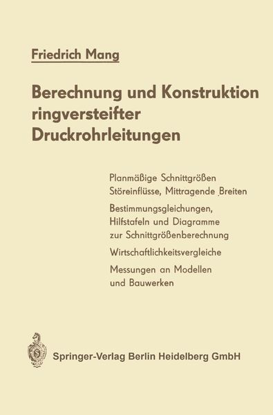 Produktbild: Berechnung und Konstruktion ringversteifter Druckrohrleitungen