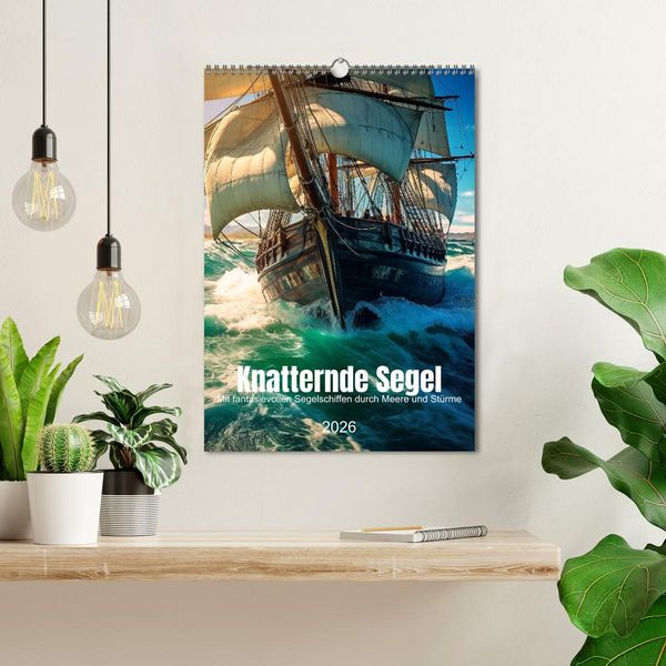 Produktbild: Knatternde Segel (Wandkalender 2026 DIN A3 hoch), CALVENDO Monatskalender