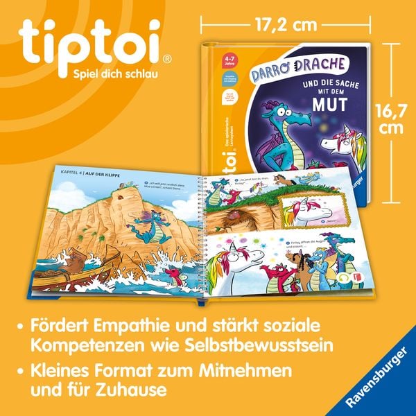 Tiptoi® Bildergeschichten über den Umgang mit Gefühlen - Darro Drache und die Sache mit dem Mut