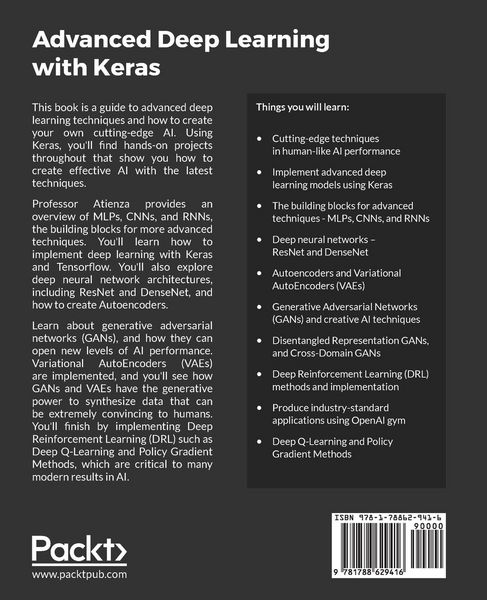 Produktbild: Advanced Deep Learning with Keras
