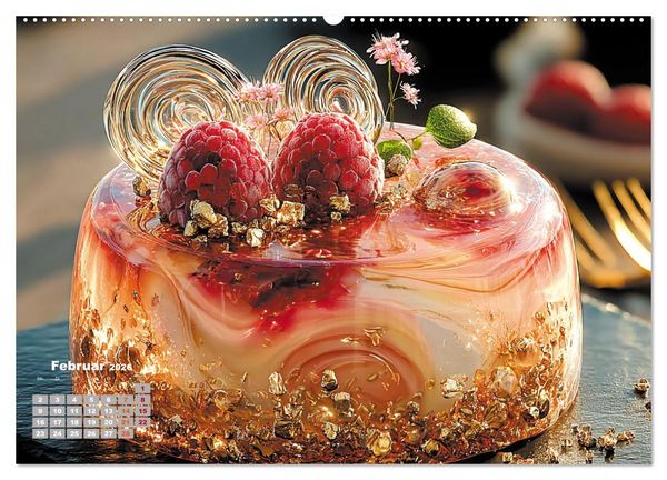 Produktbild: S&uuml;&szlig;e Verf&uuml;hrungen - Exquisite Desserts (Wandkalender 2026 DIN A2 quer), CALVENDO Monatskalender