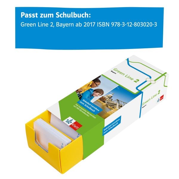 Produktbild: Green Line 2 Bayern Klasse 6 Vokabel-Lernbox zum Schulbuch
