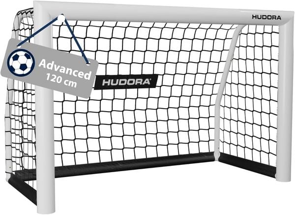 Produktbild: HUDORA 76952 - Fu&szlig;balltor Advanced 120, wei&szlig;, Ma&szlig;e: 120x60x80cm