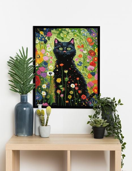 Produktbild: DIAMOND DOTZ - Diamond Painting Katze im Garten