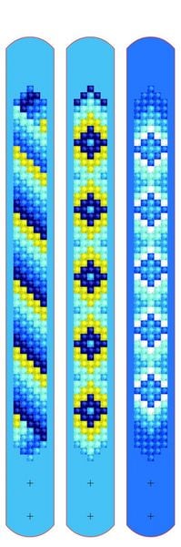 Produktbild: DOTZIES BY DIAMOND DOTZ - Diamond Painting Armb&auml;nder Blau