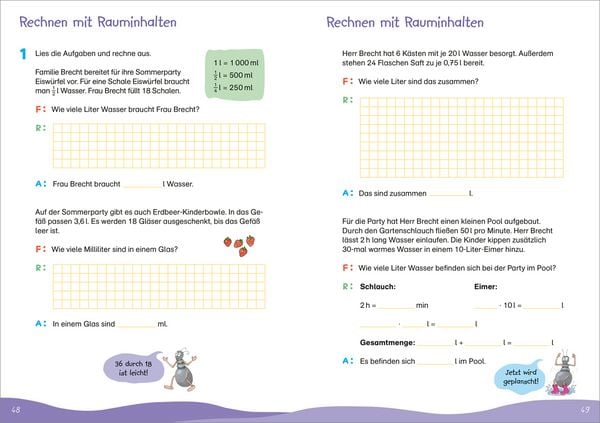 Produktbild: Fit f&uuml;r Textaufgaben 4. Klasse. Mein &Uuml;bungsheft