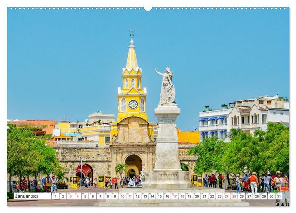 Produktbild: Cartagena - Stadt an der Karibikk&uuml;ste Kolumbiens (Wandkalender 2026 DIN A2 quer), CALVENDO Monatskalender
