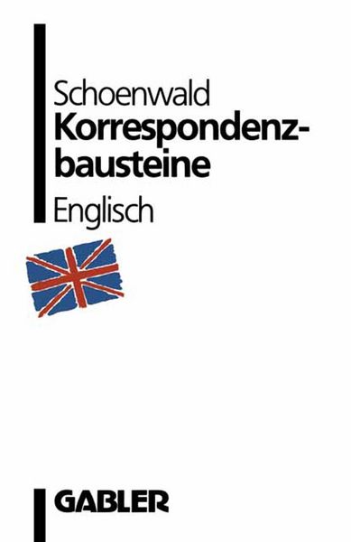 Produktbild: Korrespondenzbausteine Englisch