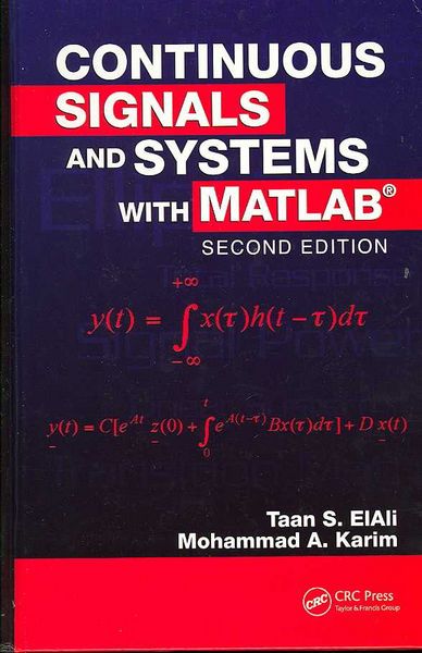 Produktbild: Elali, T: Continuous Signals and Systems with MATLAB