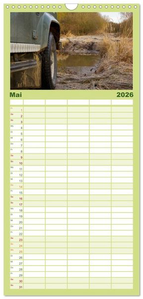 Produktbild: Familienplaner 2026 - Defender f&uuml;r's Grobe mit 5 Spalten (Wandkalender, 21 x 45 cm) CALVENDO