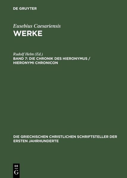 Produktbild: Die Chronik des Hieronymus / Hieronymi Chronicon