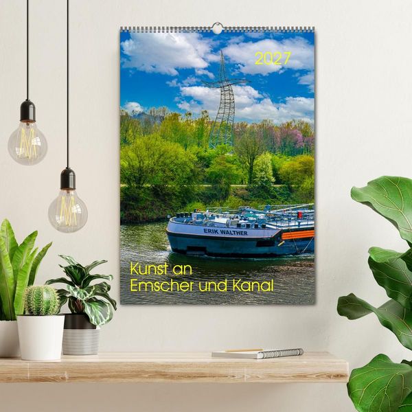 Produktbild: Kunst an Emscher und Kanal (Wandkalender 2027 DIN A2 hoch), CALVENDO Monatskalender