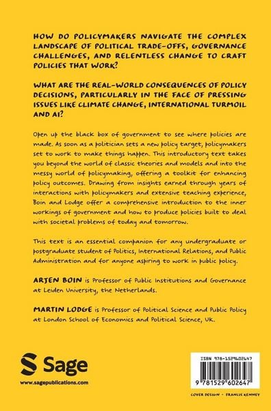 Produktbild: The Politics of Policymaking
