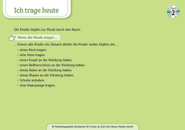 Produktbild: 30 Musikstoppspiele. Bildkarten f&uuml;r Kinder
