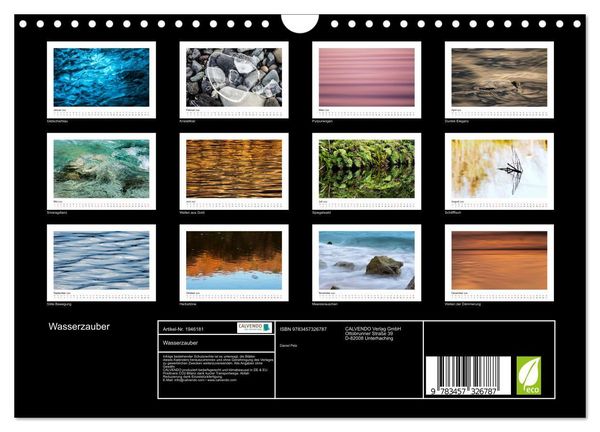 Produktbild: Wasserzauber (Wandkalender 2026 DIN A4 quer), CALVENDO Monatskalender