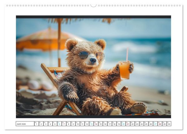 Produktbild: Abenteuer eines Taddyb&auml;ren (Wandkalender 2026 DIN A2 quer), CALVENDO Monatskalender