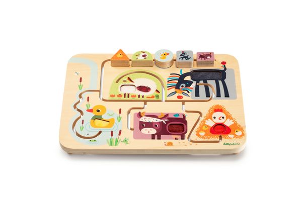 Produktbild: BAUERNHOF-FUHLLABYRINTH SCHIEBEPUZZLE