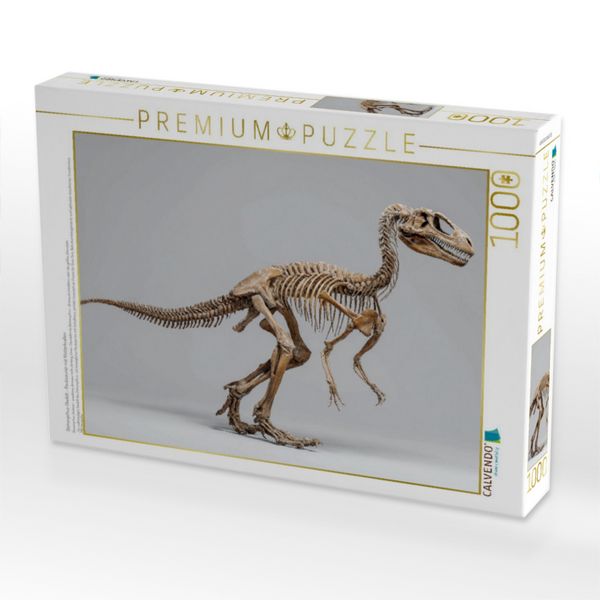 Produktbild: CALVENDO Puzzle Deinonychus-Skelett - Raubsaurier mit Kletterkrallen | 1000 Teile Lege-Gr&ouml;&szlig;e 64x48cm Foto-Puzzle f&uuml;r gl&uuml;ckliche Stunden