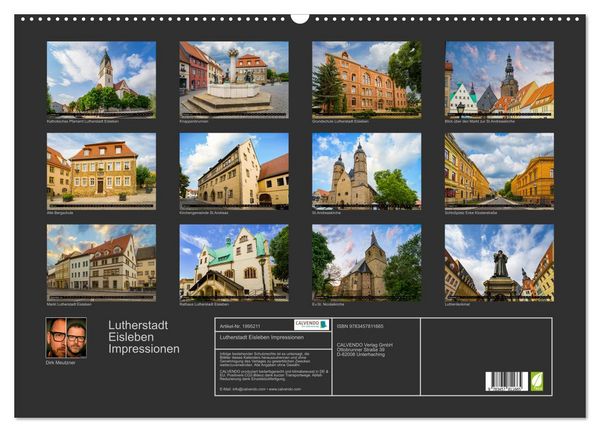 Produktbild: Lutherstadt Eisleben Impressionen (Wandkalender 2026 DIN A2 quer), CALVENDO Monatskalender